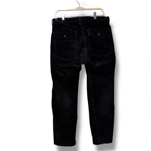 OrSlow Men’s Slim Fit Fatigue Japanese Corduroy Pants in Black Size Medium - Picture 4 of 7
